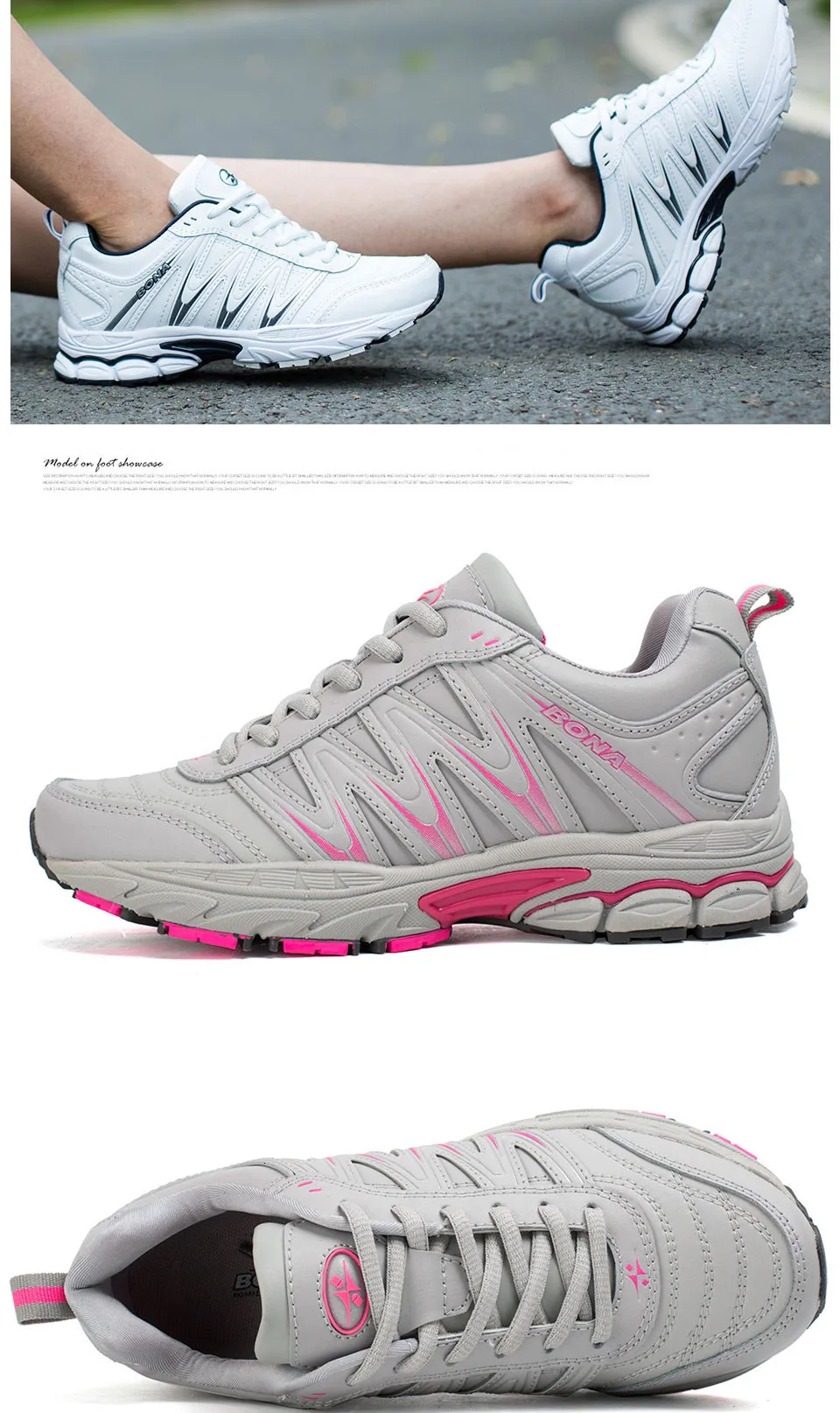 BONA/Новинка; популярный стиль; Zapatos de mujer; женская прогулочная обувь; спортивная обувь; Уличная обувь для бега; спортивная обувь; удобные кроссовки для женщин