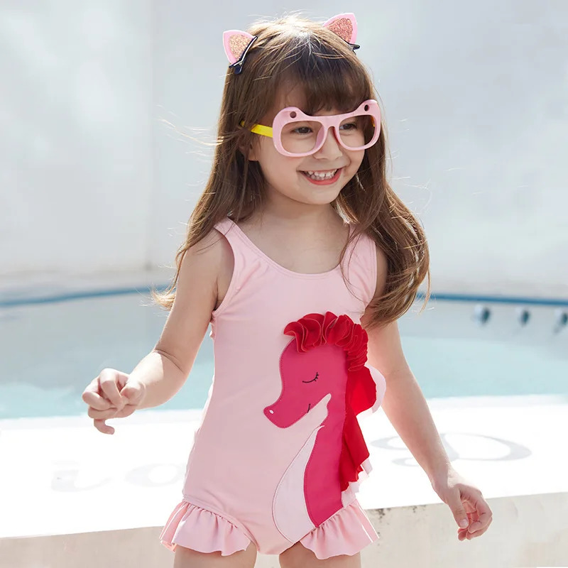 

2019 New Style Hot Sales KID'S Swimwear One-piece Flounced Cartoon My Little Triangular Sweet Cute-Style GIRL'S Swimsuit