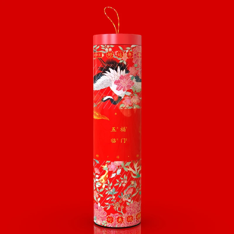 Китайский стеклянный декор для бутылок, весенний праздничный подарок, красные конверты, Новогоднее украшение для свадьбы