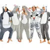 Déguisement d'halloween pour femme et homme, Cosplay Anime, licorne, lapin, loup, Lion, point Animal, Onesies pour enfants, pyjama à capuche ► Photo 1/6