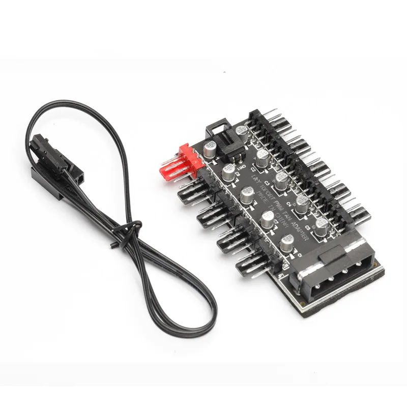 10-ходовой 4-контактный ШИМ-вентилятор для ПК с кабелем компьютерный охлаждающий