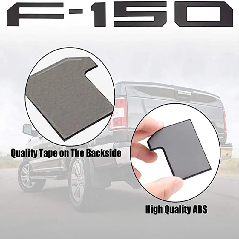 Вставки для задней двери Ford F150 2018 2019 3D приподнятые и прочные клейкие буквы