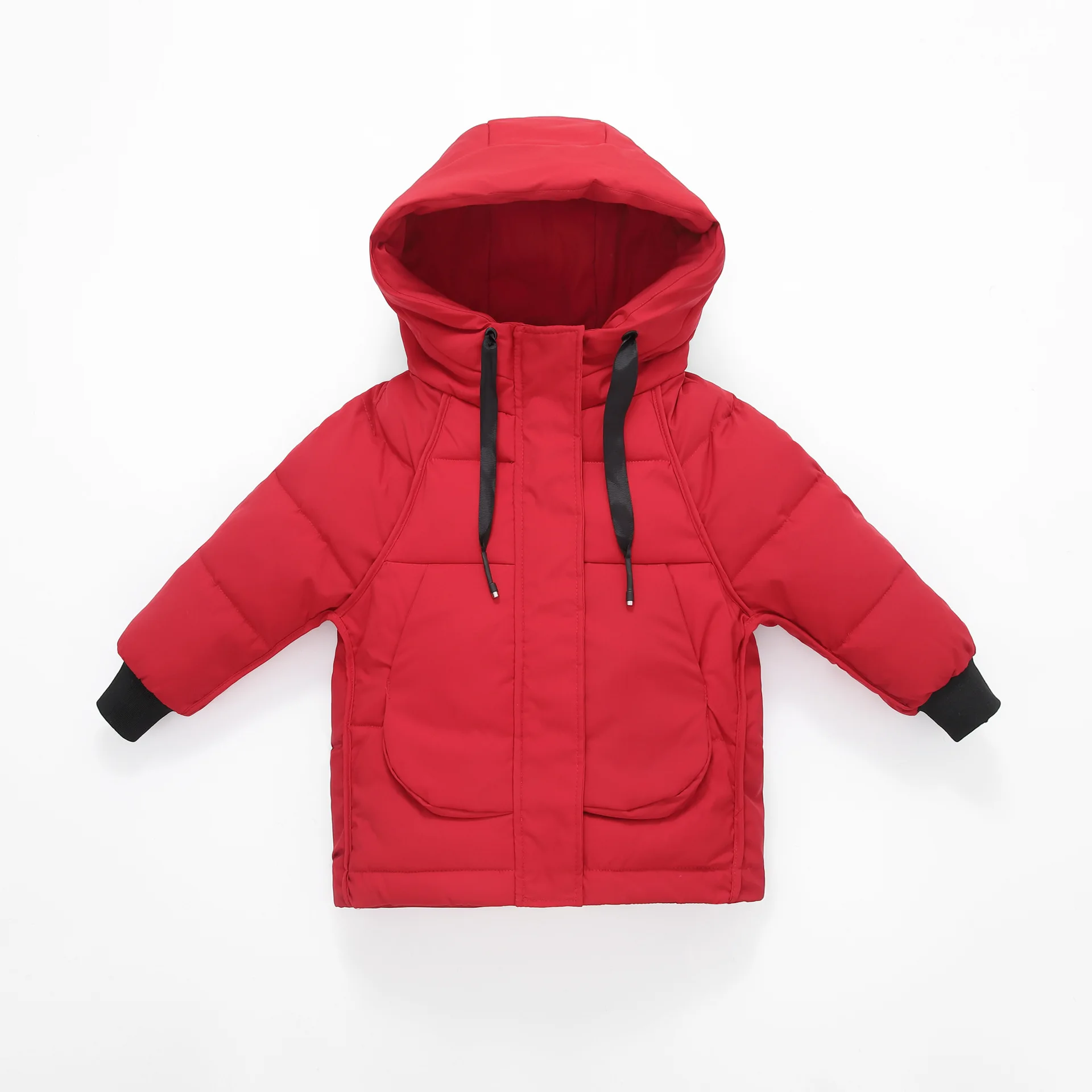 Детская зимняя куртка пуховое пальто для девочек и мальчиков ярких цветов, теплые детские пуховые пальто для мальчиков, верхняя одежда От 4 до 12 лет DC201 - Цвет: Red