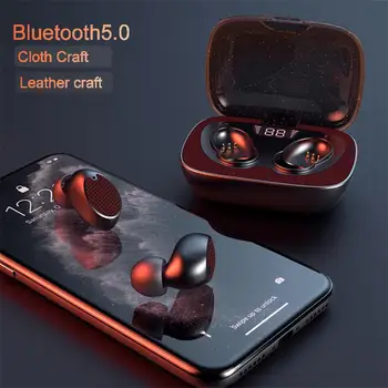 

Waterproof Sports Earphone Wireless Earphones Touch Contorl Bluetooth5.0 Earset Stereo Noise Reduction 600mAh Charging Case r60