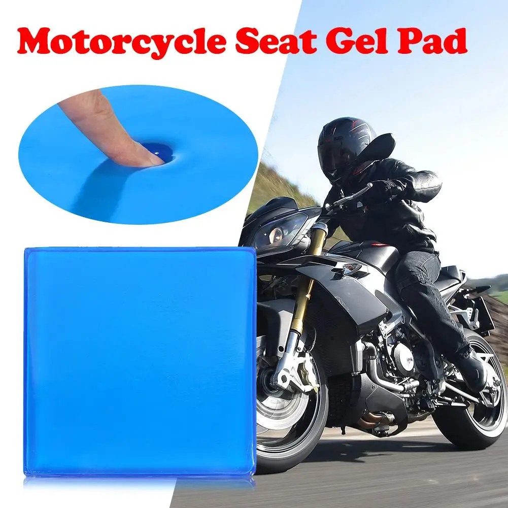  LisylineAuto Cojín de gel para asiento de motocicleta,  almohadilla de absorción de impactos, reduce la fatiga, almohadilla de gel  suave y cómoda, almohadilla de gel fresca, almohadilla de espuma para 