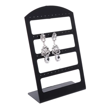 

Earrings Ear Studs Display Rack Stand Jewelry Showcase Organizer Holder 48 Holes N58F