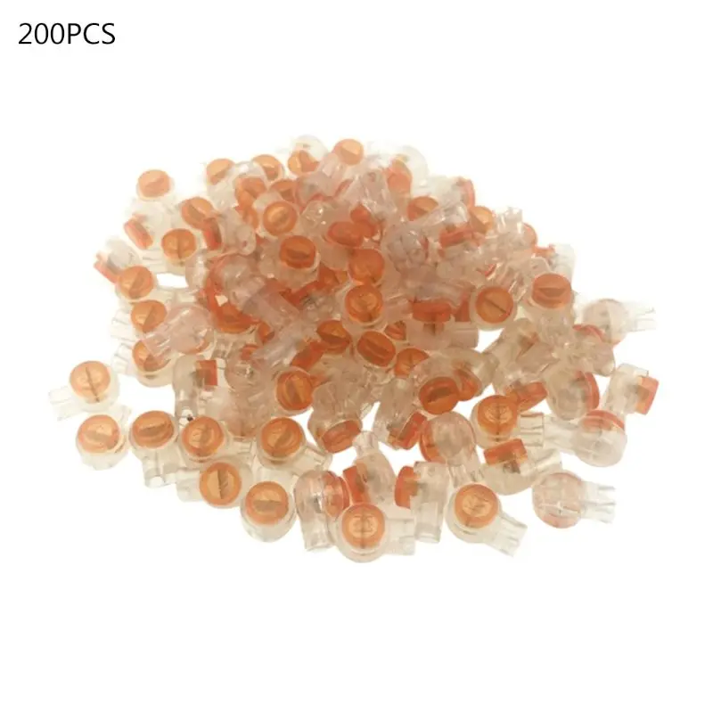 

200pcs Wire Line UY2 K1 Terminal Block Connectors Scotchlok 0.4-0.7mm Butt