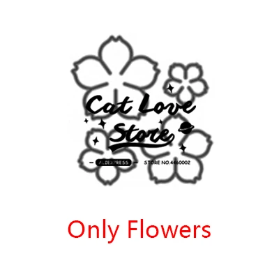 Only Flowers 4 шт цветок серии металла резки Скрапбукинг трафарет высечки карты делая своими руками, декоративная поделка тиснение новые штампы для - Цвет: Only Flowers