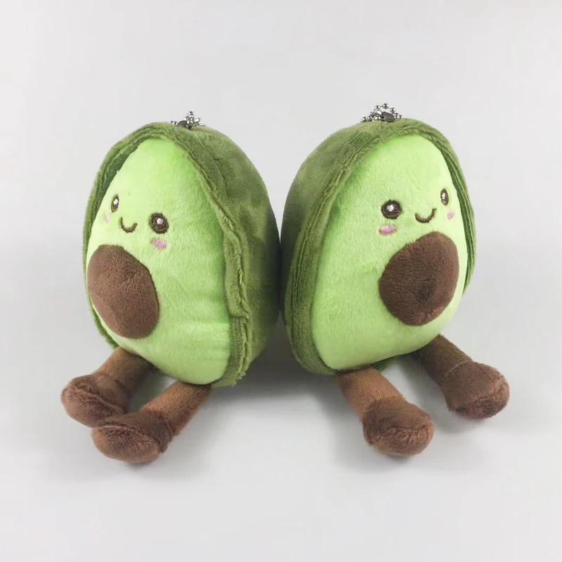 

Avocado stuffed fruit keychain toys soft and comfortable cute plush Kawaii Cartoon doll for Boys Girls Birthday Gifts