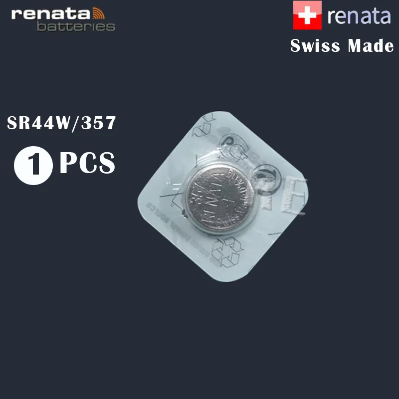 1 шт./лот Renata 357 100% оригинальный фирменный новый долговечный SR44W SR44 LR44 A76 L1154 357A AG13