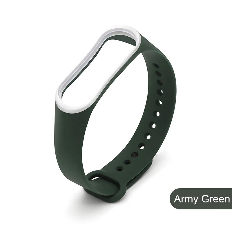 M3 умный браслет, умный браслет, сменные ремни, смарт-браслет для Mi Band 3, пульсометр, фитнес-трекер, умные часы - Цвет: Army Green
