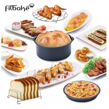 12 комплектов в партии 7 дюймов аэрофритюрница для приготовления блюд без Аксессуары воздух фритюрницы тире духовки фритюрница аксессуары аэрофритюрница для приготовления блюд без комплект подходит для всех 3,2-7.2QT аэрофритюрница для приготовления блюд без вкладыш