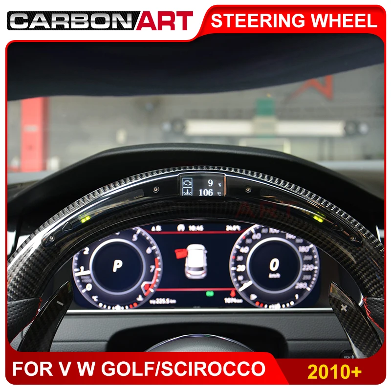 Светодиодный гоночный дисплей рулевое колесо для golf 6 Golf 7 Scirocco автостайлинг