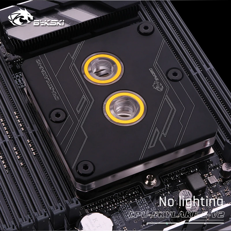 No Lighting Bykski cpu-SKYLAKE-E-V2, Inter Lga3647/Skylake водяные блоки, для Inter Lga3647/Skylake cpu - Цвет лезвия: No Lighting
