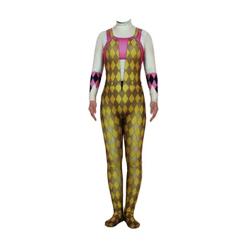 

Suicide Squad Birds of Prey Cosplay Costume Harley Quinn Spandex Bodysuit Suit Zentai Jumpsuits Halloween Kids Disfraz Adult