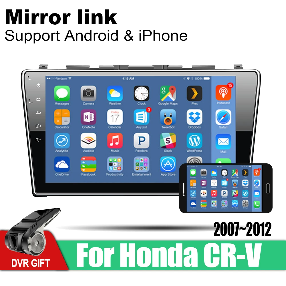 Автомобильный мультимедийный GPS навигатор ZaiXi Android для Honda CR V CRV 2007 ~ 2012 стерео
