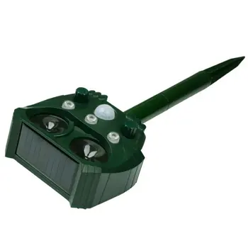 

Solar Animal Repeller Ultrasonic Infrared Light Flash Drive Dog & Cat Multifunctional Animal Repeller