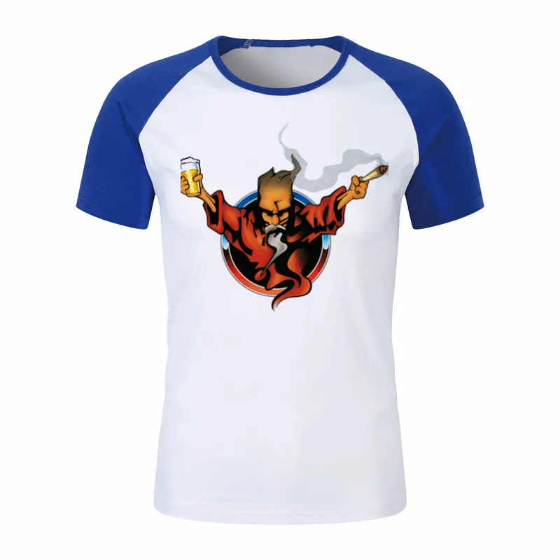 Новые крутые дизайнерские рубашки Thunderdome Hardcore Wizard для взрослых повседневные топы с короткими рукавами футболка мужская футболка простой стиль футболка - Цвет: P1753G-blue