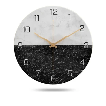 

Nordic Wall Clock Creative Living Room Mute Personality Metal Quartz Clock Modern Minimalist Light Luxury Fashion Luxury Home
