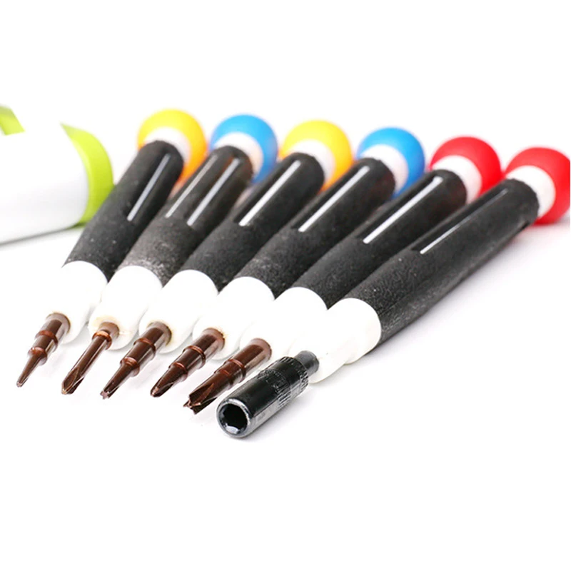 

6Pcs/set Screwdrivers Precise Disassembly Tools Kit Multifunctional Manual Screwdriver for Cell Phone Maintenance Repair J8