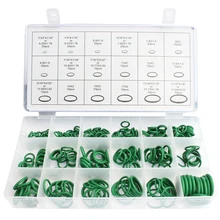 270pc Seal O-ring Gaskets Sets Air Conditioning Rubber Washer Assortment for R22 R134a Green Standard Parts