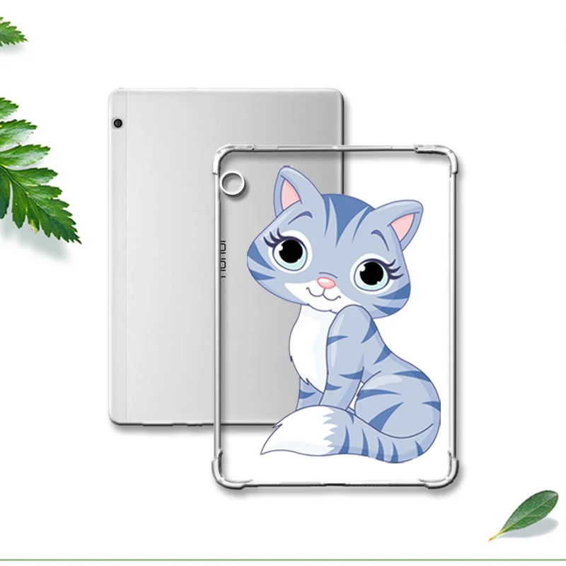 For T3 10 lansemao Окрашенный чехол с сопротивлением падению для huawei Mediapad Медиа Pad M3 M5 T3 8,4 10 Мягкий противоударный планшет для Honor игровой коврик 2 9,6 - Цвет: For T3 10 lansemao