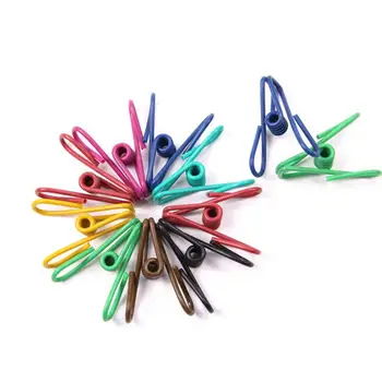 

50pcs Colorful Metal Clips Holders Clothespin Notes Letter Paper Clip Office Supplies (Random Color)
