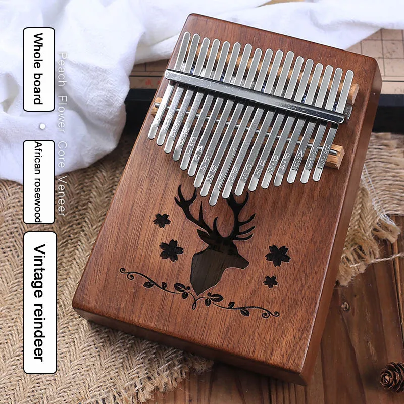African rosewood 17 клавиш Kalimba Sanza «пианино для больших пальцев» Африканский палисандр цельная доска палец сумка для фортепиано Cega клавиатура Marimba деревянный музыкальный инструмент - Цвет: African rosewood