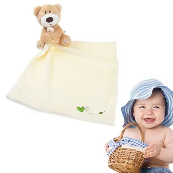 

Babies Plush Soothing Toys Security Blanket Baby Toys Soothing Towel for Baby Care Animal Shape Newborns Blankie Soothing Towels