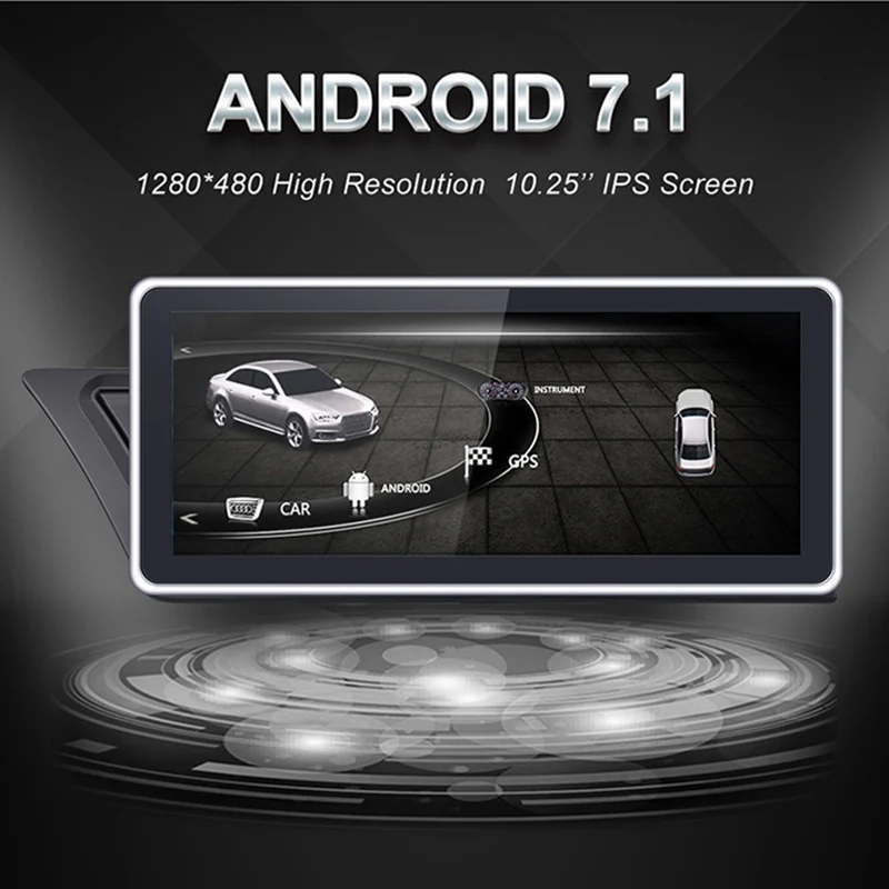 2G+ 32G Android 9,0 2 Din 10,25 дюймов Автомобильный голосовой контроль gps Nnavigation Радио стерео Мультимедиа плеер для-Audi A4L B8 A5 2009-201