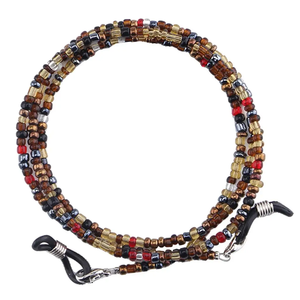 Glass Bead Eye Glasses Eeywear Chain Necklace Lanyard Rope 27' Glasses Cord