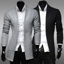 ZOGAA Mens Long Cardigan Sweater 2019 Brand Spring Casual Simple Sweater Coat Slim Solid Fashion Sweater Outwear Male Clothing ZOGAA Mens Long Cardigan Sweater 2019 Brand Spring Casual Simple Sweater Coat Slim Solid Fashion Sweater Outwear Male Clothing