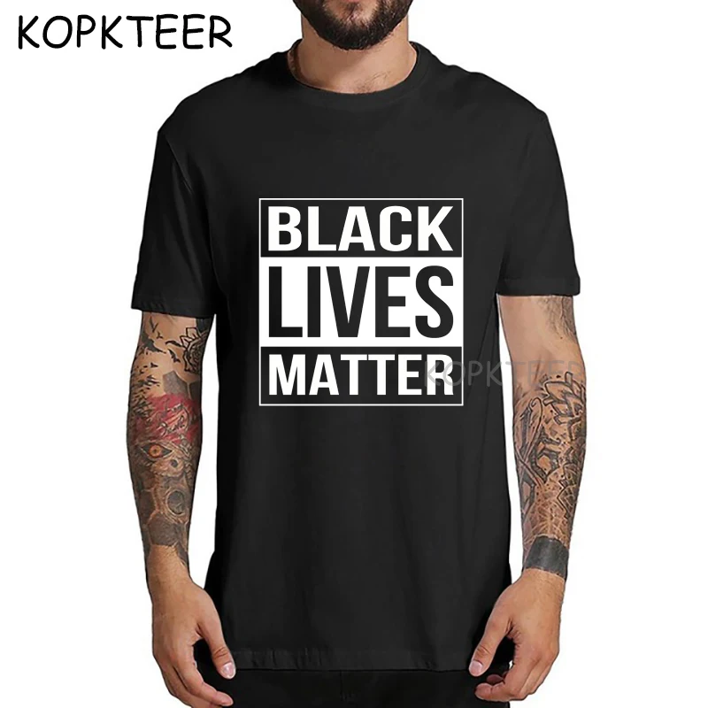 Новое поступление мужские футболки в стиле Харадзюку Black Lives забавные Мужские хип