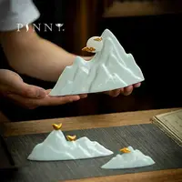 PINNY Chinese Mountain Ornaments Ceramics Home Decoration Accessories Landscape Sculpture Zen Creative Ornaments 1
