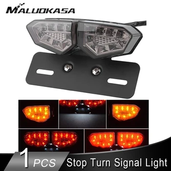 

18LED Stop Turn Signals Motorcycle Tail Brake Integrated Light 3 in 1 Blinker Stop signals License Plate Light Turn Signal Light