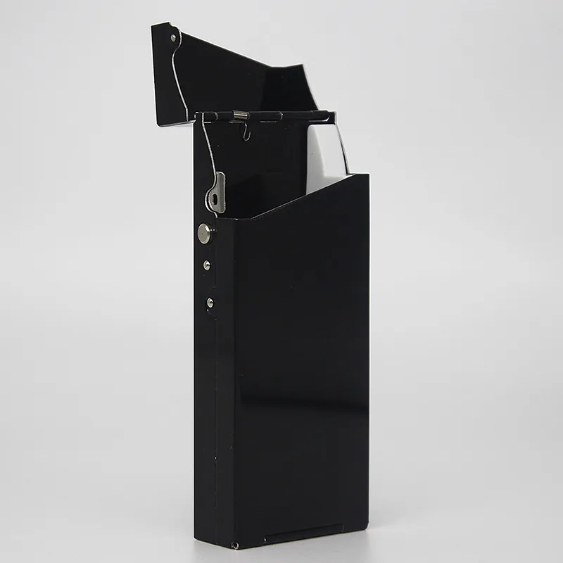 USB Зажигалка узкая мода трубы личности женщины Тонкий T тонкий металлический корпус сигарета коробка Зажигалка алюминиевая тонкая Коробка для хранения дыма