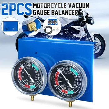 

Hot Sale 2*Motorcycle Carburetor Vacuum Gauge Balancer Synchronizer Tool W/Hose Kit High Quality