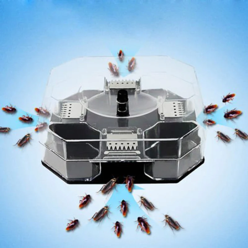 

Household Effective Cockroach Traps Box Reusable Cockroach Bug Roach Catcher Cockroach Killer Bait Traps Pesticide for Kitchen