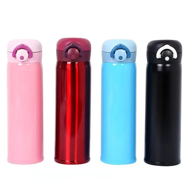 500Ml Stainless Steel Travel Thermos Bottle Colorful Vacuum Flasks Water Bottle Coffee Tea Milk Double Wall Gifts Thermocup