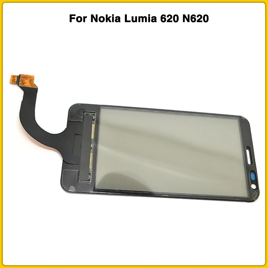 Сенсорный экран для Nokia Lumia 620 N620 3,8 ''сенсорный экран панель дигитайзер сенсор Переднее стекло Замена объектива