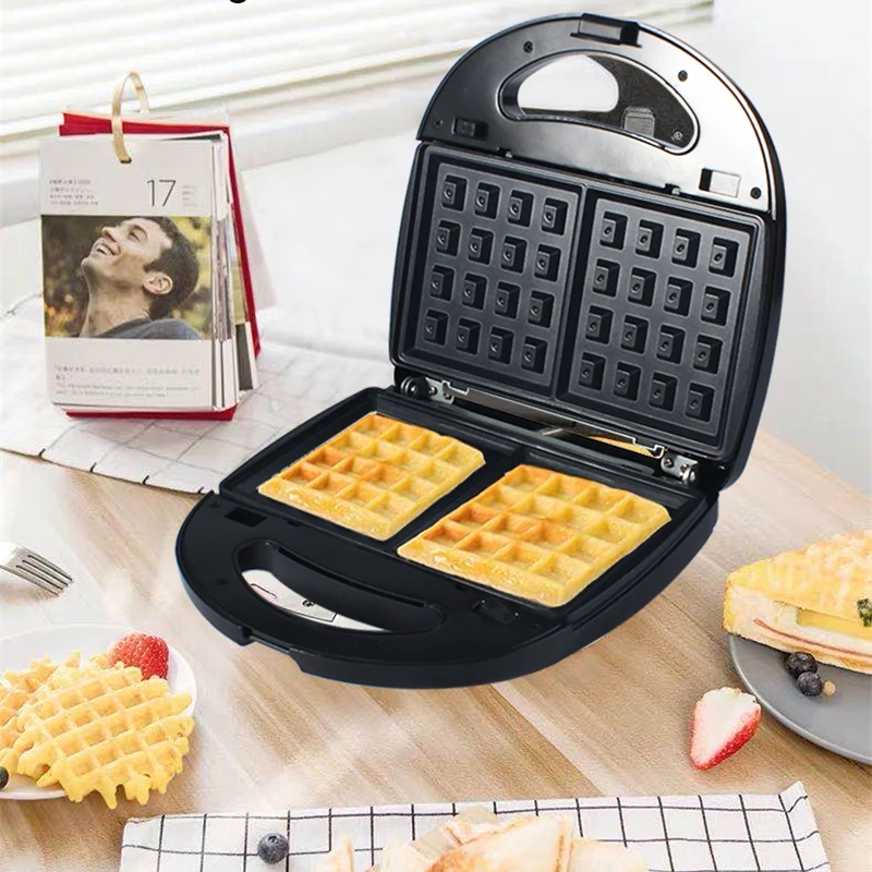 Waffle Maker Donut Oven Snack Waffle Baking Machine With 6 Grids 