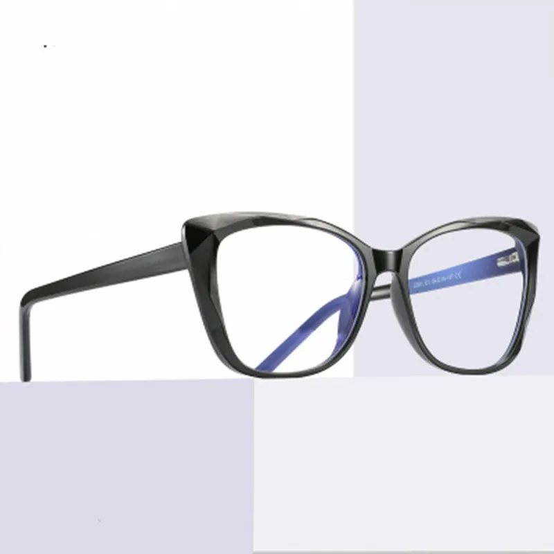 

OEYEYEO Anti Blue Light Cat Eye Glasses Frames Women Trending Brand Designer Clear Optical Spectacles Fashion Computer Eyeglass