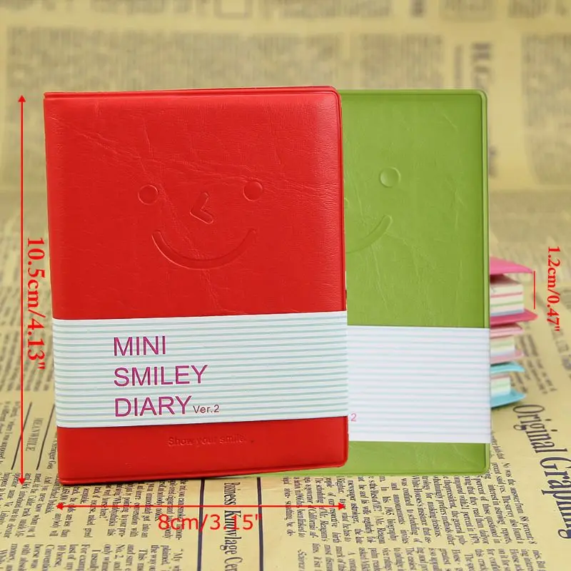 

Memo Charming Mini Cute Smile Diary Notebook Portable Smiley Paper Note Book