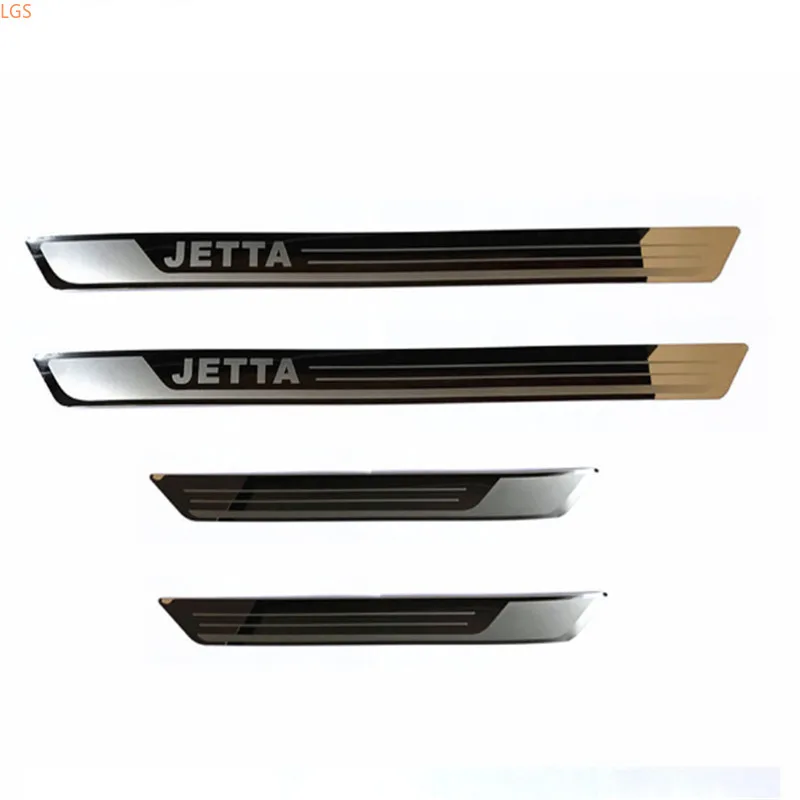 Пороговая панель из нержавеющей стали для Volkswagen Jetta 2013-2019 приветственная педаль