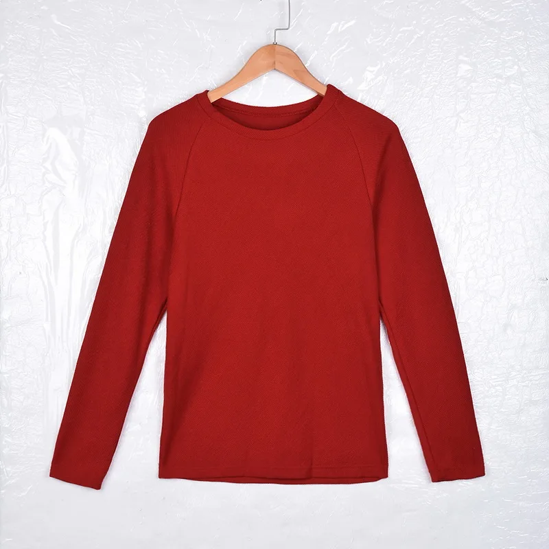Red Modish Staight, вязаные свитера, мужские, модные, одноцветные, с длинным рукавом, Pull Homme, мужские, повседневные, уличные, тонкие, рождественские пуловеры - Цвет: Red