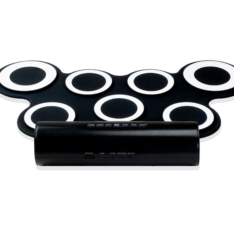 

Hand Roll-up Drum Kit Comes with External Audio Silica Gel Portable USB Even Computer DXT Portable Practice Jazz Electronic Drum