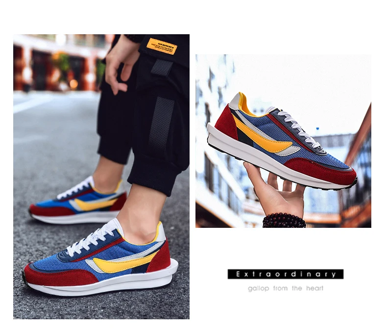 Мужская обувь; модная уличная дышащая обувь для бега; повседневная обувь на шнуровке; кроссовки для бега; мужские спортивные разноцветные кроссовки; zapatillas hombre