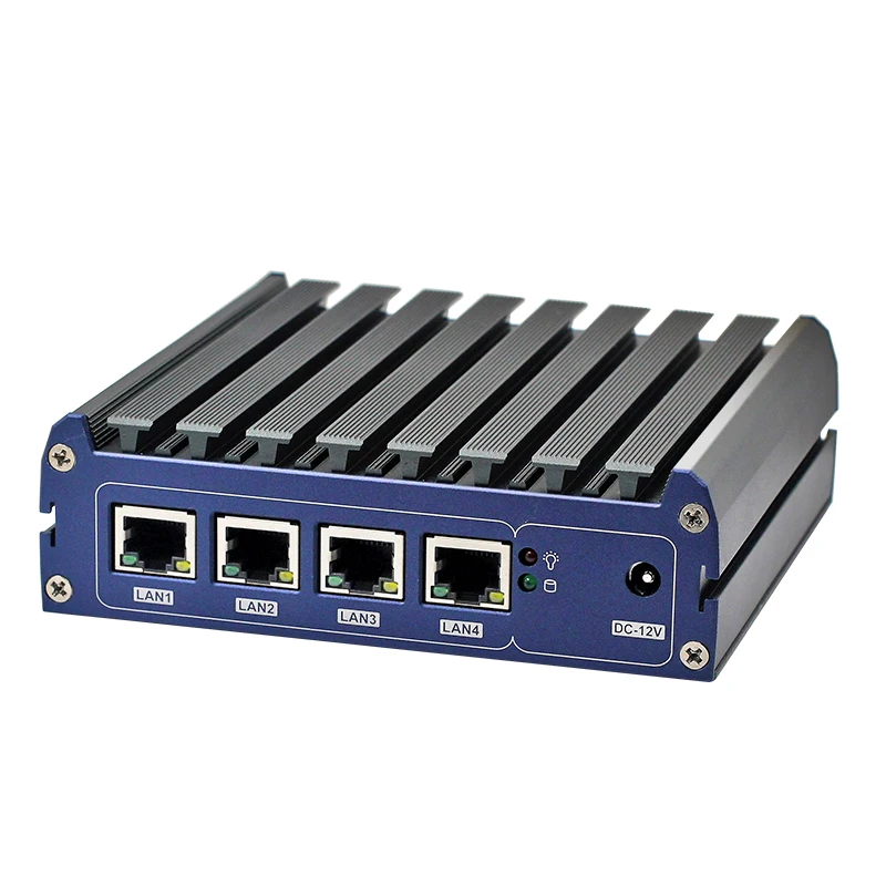 Baytrail J1900 vpn-сервер Мини ПК четырехъядерный безвентиляторный pfsense брандмауэр с 4 портами Lan маршрутизатор Поддержка AES-NI