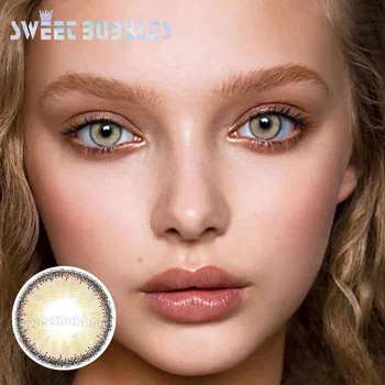 

SweetBubbles Egypt Series Natural Color Contact Lenses Blue Brown Gray Eye Colored Lens 2pcs/pair
