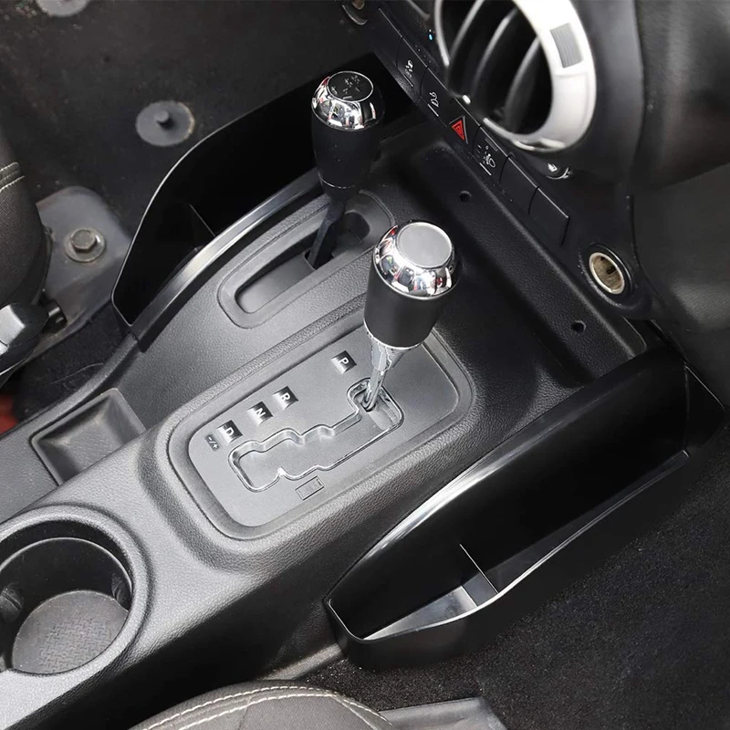 Для Jeep Wrangler JK JKU 2011- коробка переключения передач боковая коробка для хранения ручная коробка передач боковой Органайзер лоток для внутреннего доступа